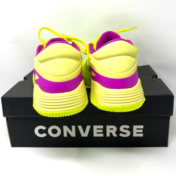 Converse Mens Size 11 169513C G4 OX Lemon Venom Hyper Magenta Volt Low Sneaker - Picture 5 of 11